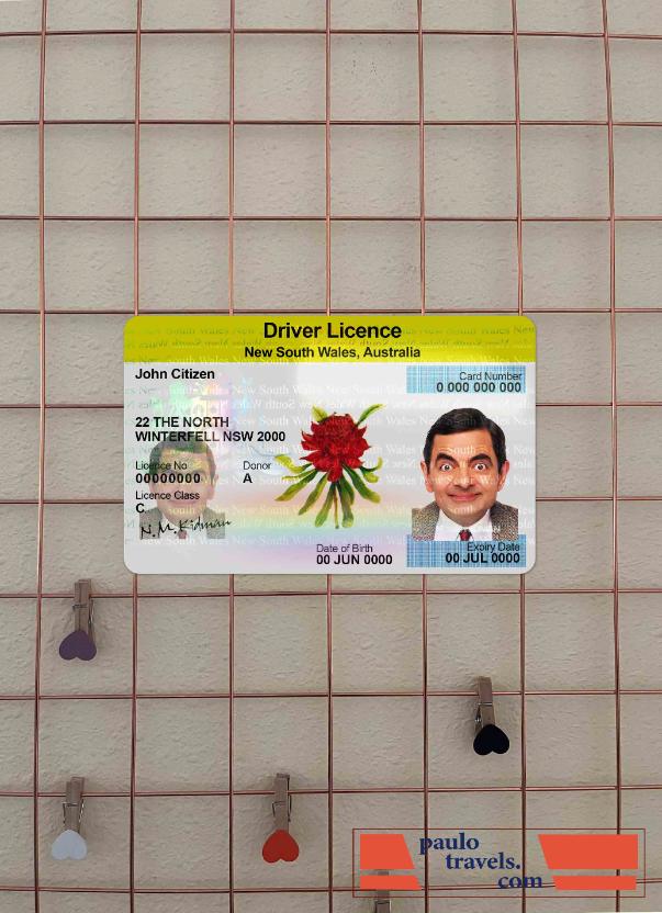 Australia New South Wales DL photolook FRONT PSD template